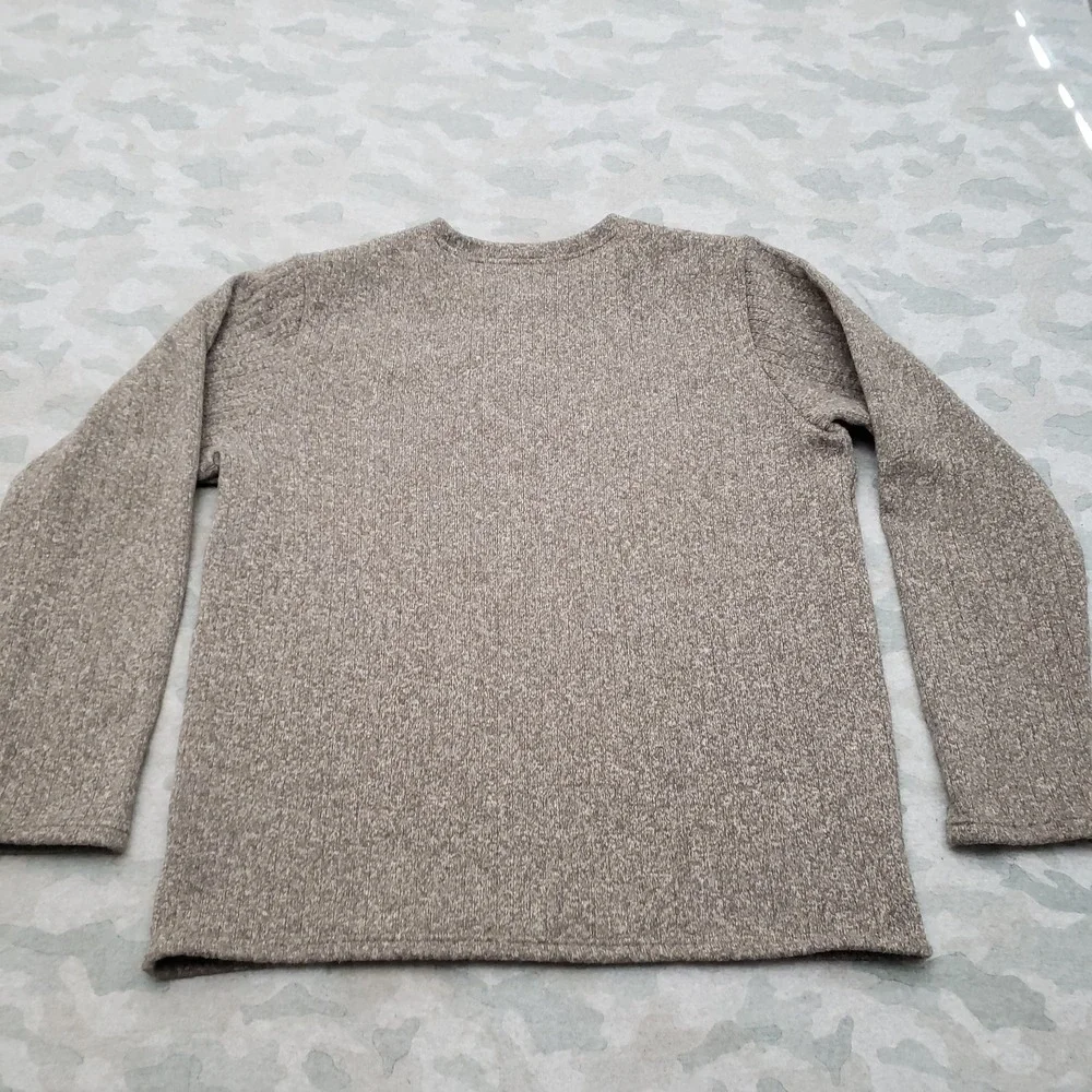 Patagonia Sweater Mens XL Gray Henley Better Sweater Long Sleeve Granola